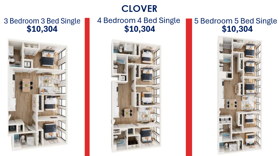 25-26 Clover Floorplans