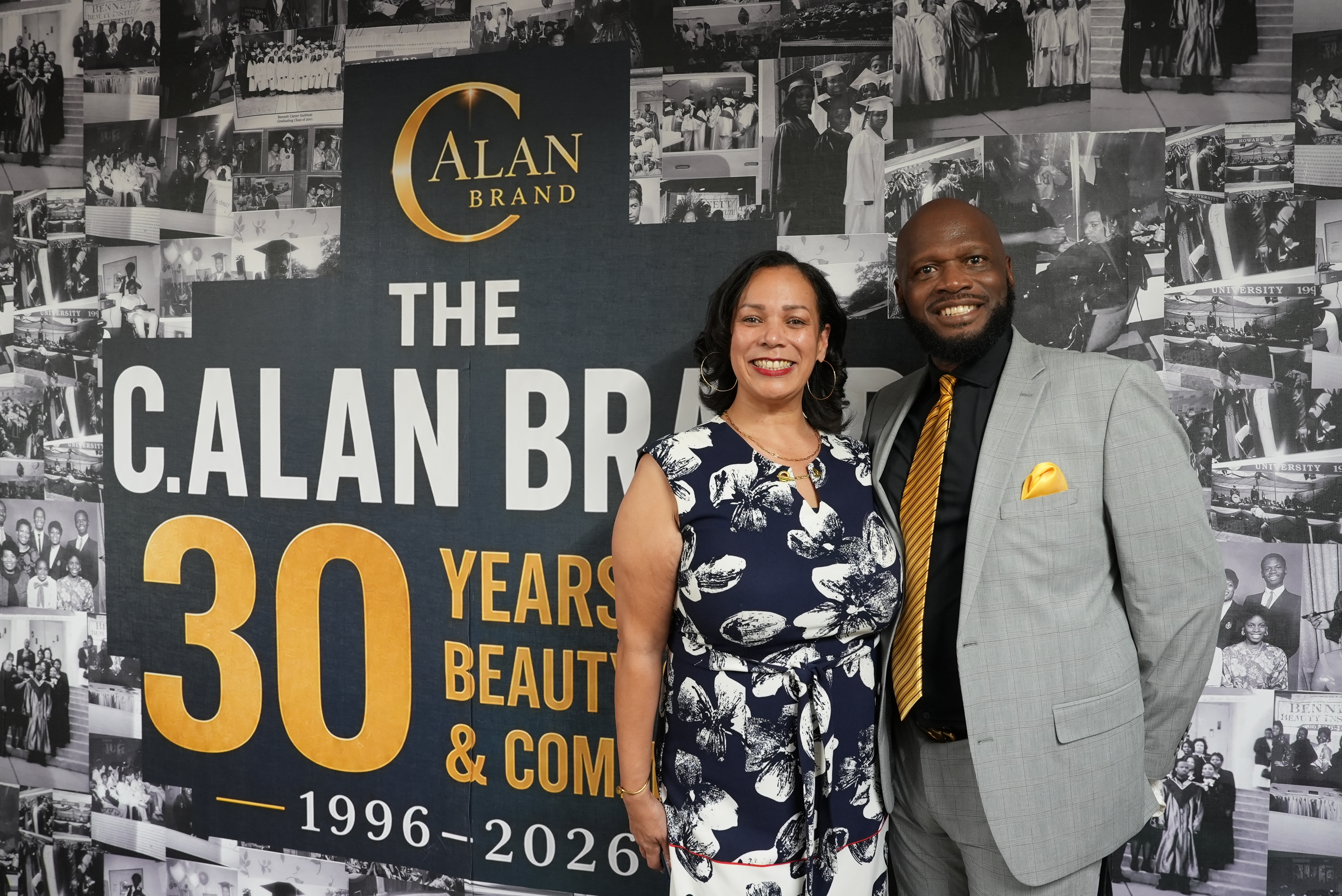 Candy Dennis and Dr. C. Alan Bennett at the Harriet Tubman Quadrangle opening