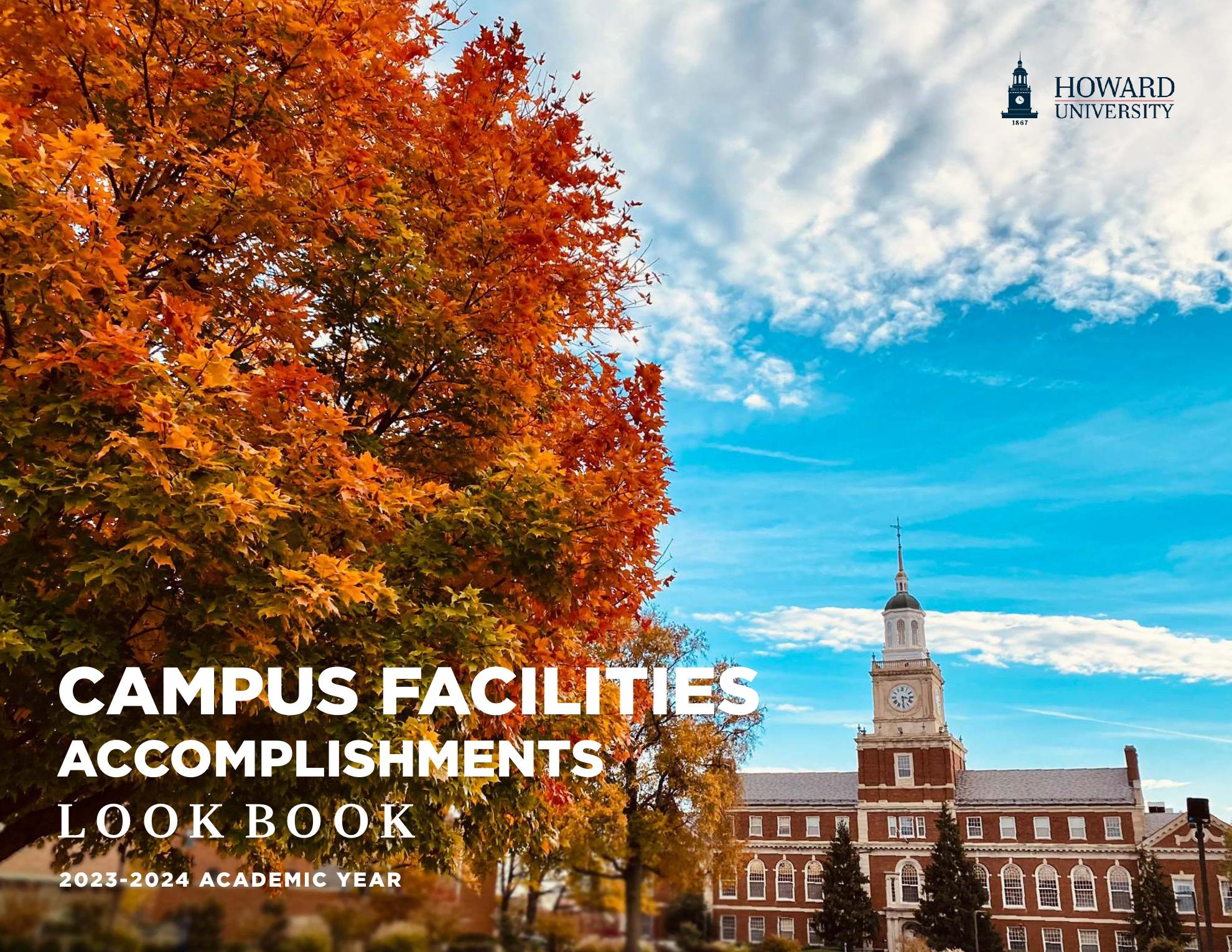 Cover of the 2024 Howard University Campus Accomplishments Lookbook